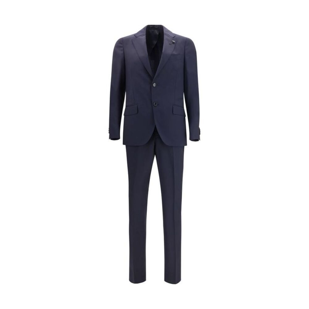 Lardini Blue Wool Two-Piece Men's Suit